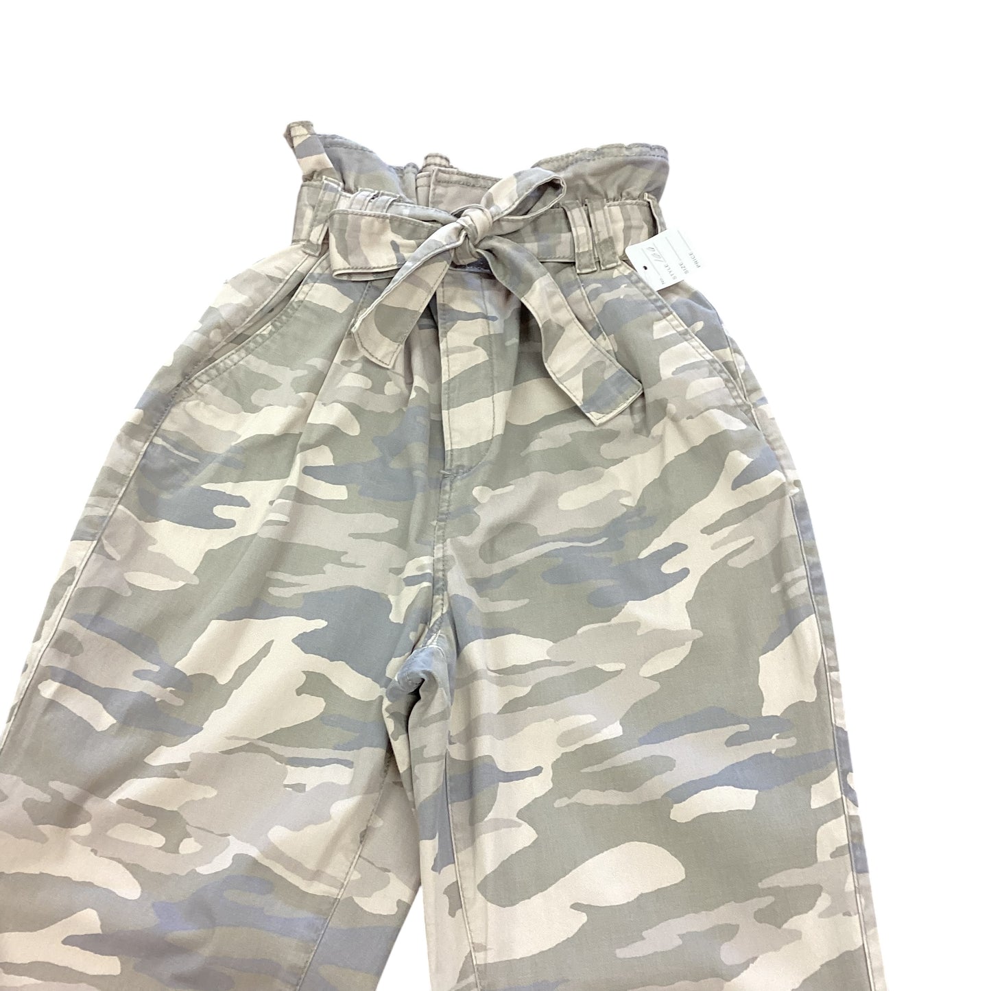 EXPRESS SUPER HIGH RISE CAMO PANTS 166 Sz 2 LONG