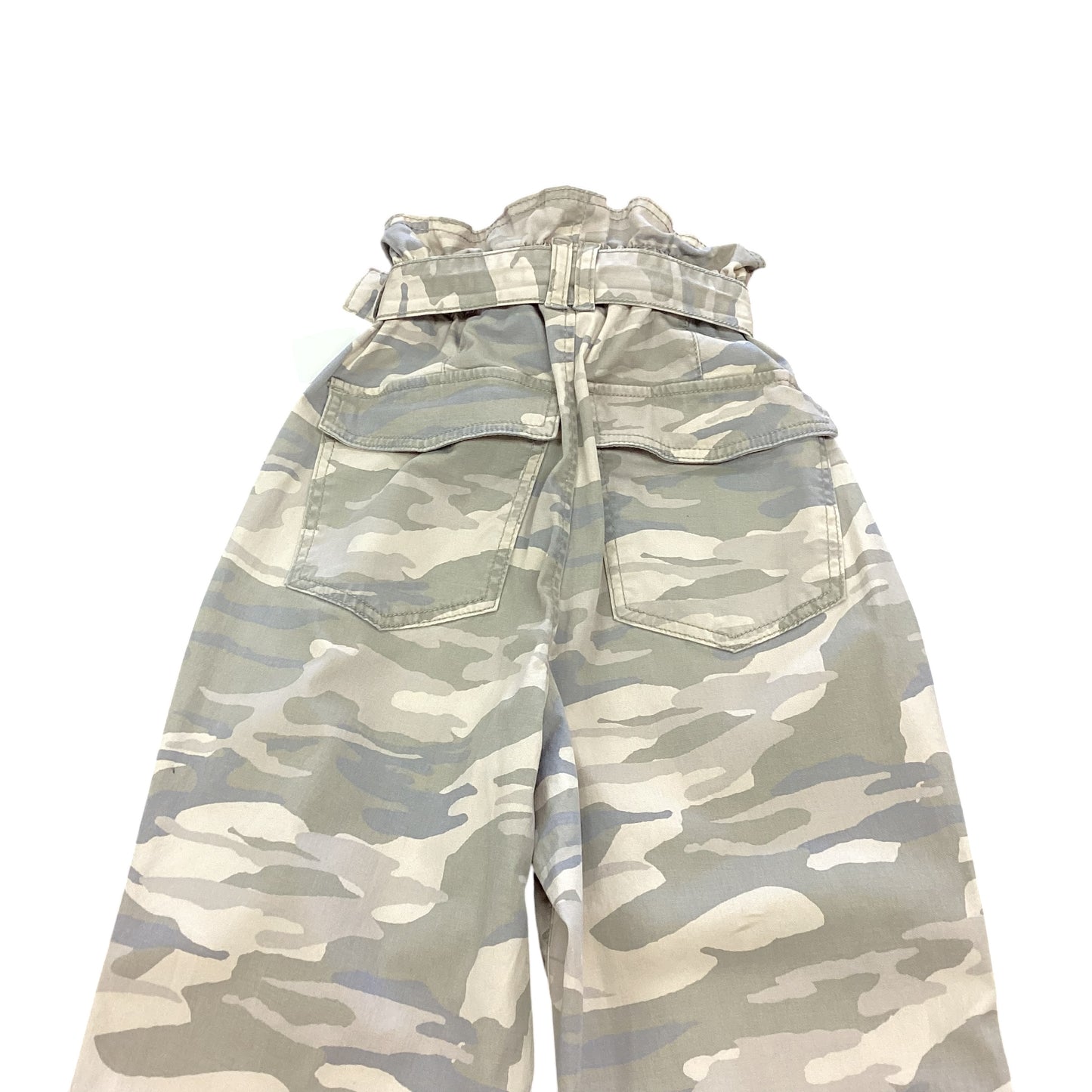 EXPRESS SUPER HIGH RISE CAMO PANTS 166 Sz 2 LONG