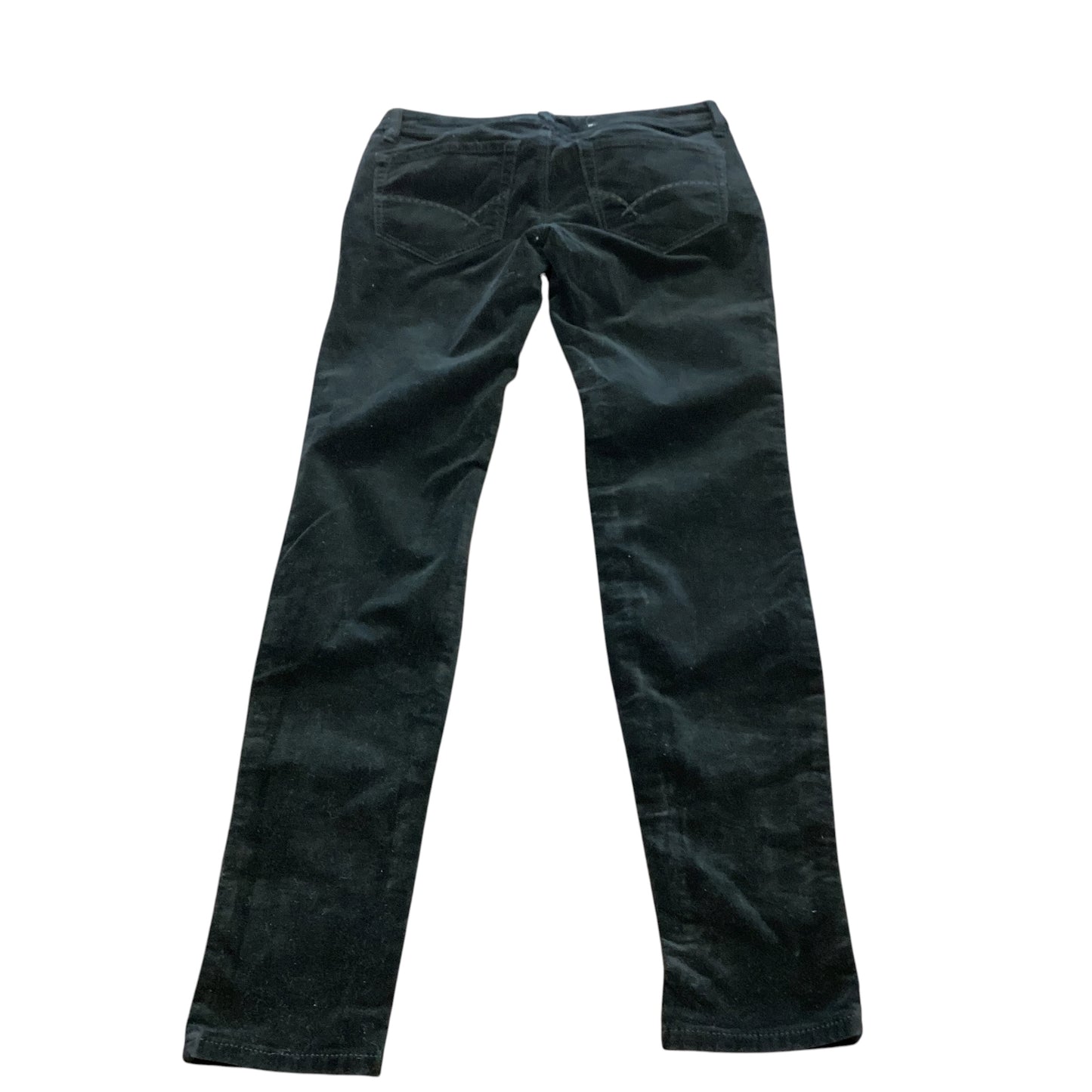 BULLHEAD BLACK CRUSHED VELVET SKINNEST PANTS 84 Sz 5