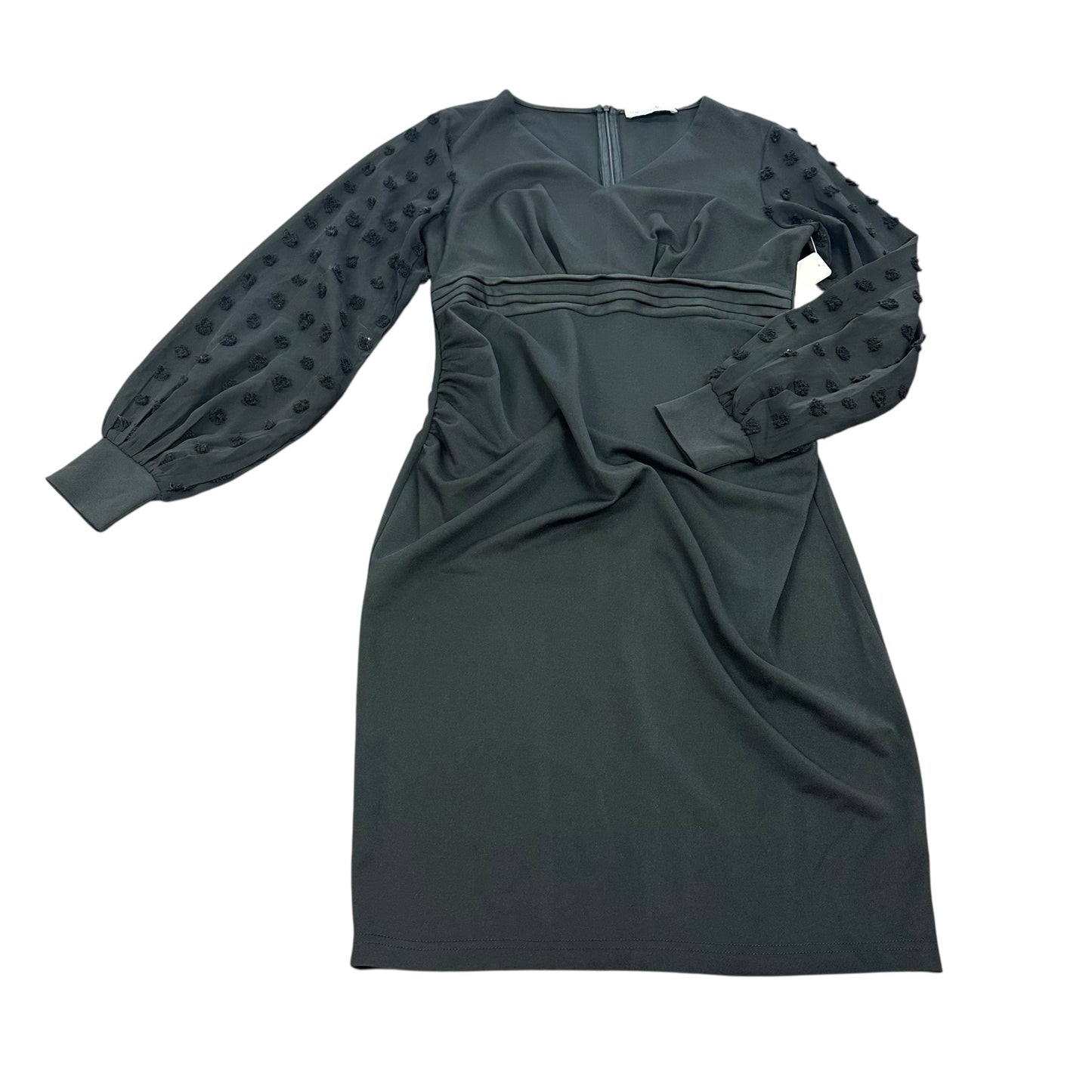 MAACIE MATERNITY BLACK MIDI LONG SLEEVE DRESS 14 MEDIUM