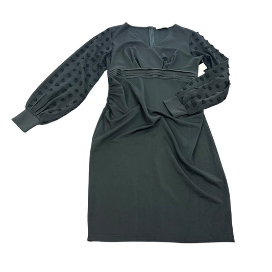 MAACIE MATERNITY BLACK MIDI LONG SLEEVE DRESS 14 MEDIUM