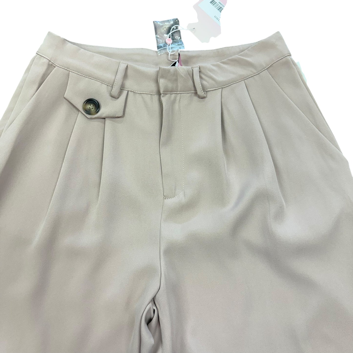 HELLO MOLLY BEIGE PLEATED WIDE LEG PANTS 223 NWT SZ 6