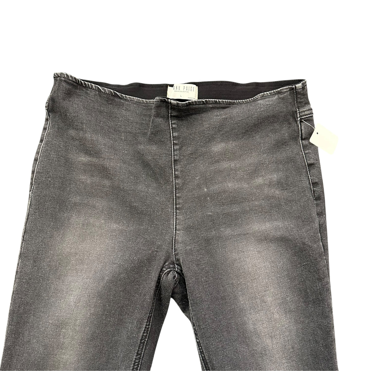BLANK PAIGE BLACK PULL ON FLARE JEANS 269 LARGE
