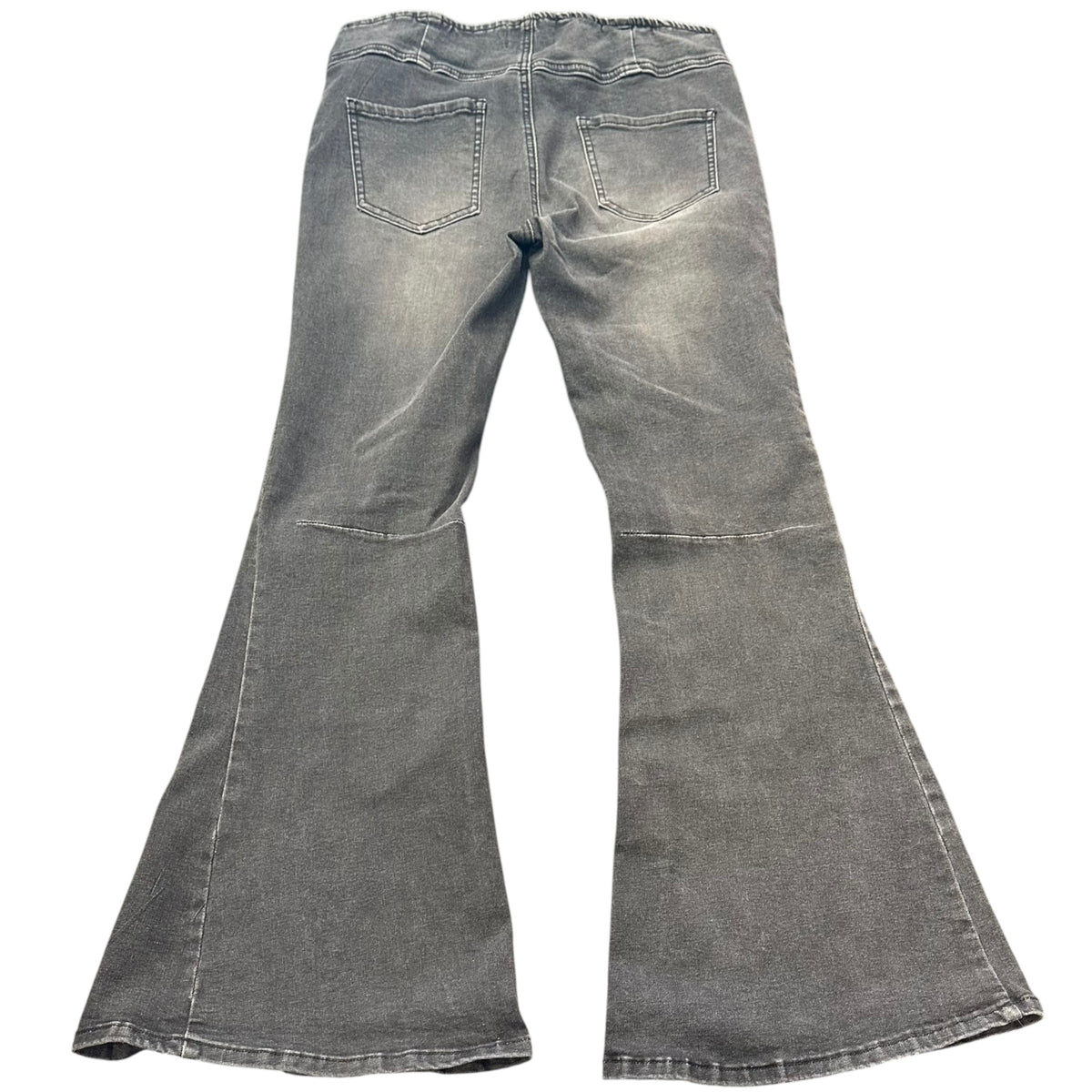 BLANK PAIGE BLACK PULL ON FLARE JEANS 269 LARGE