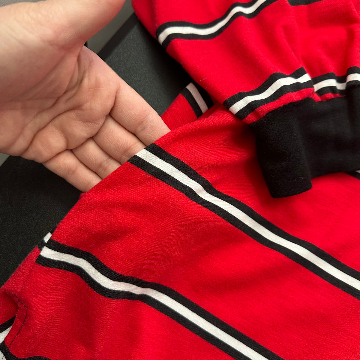 EMERALD BLACK RED WHITE HOODIE OVERSIZED 100 1X