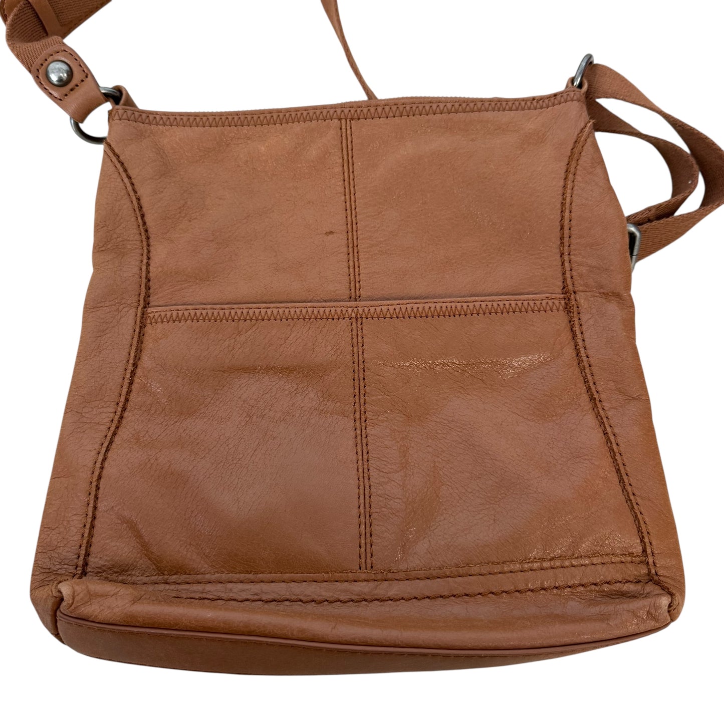 THE SAK BROWN MULTICOLOR LEATHER CROSSBODY