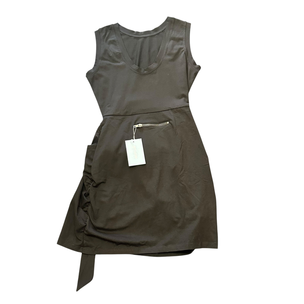 HYLLGUD BLACK ATHLETIC DRESS NWT 100 MEDIUM