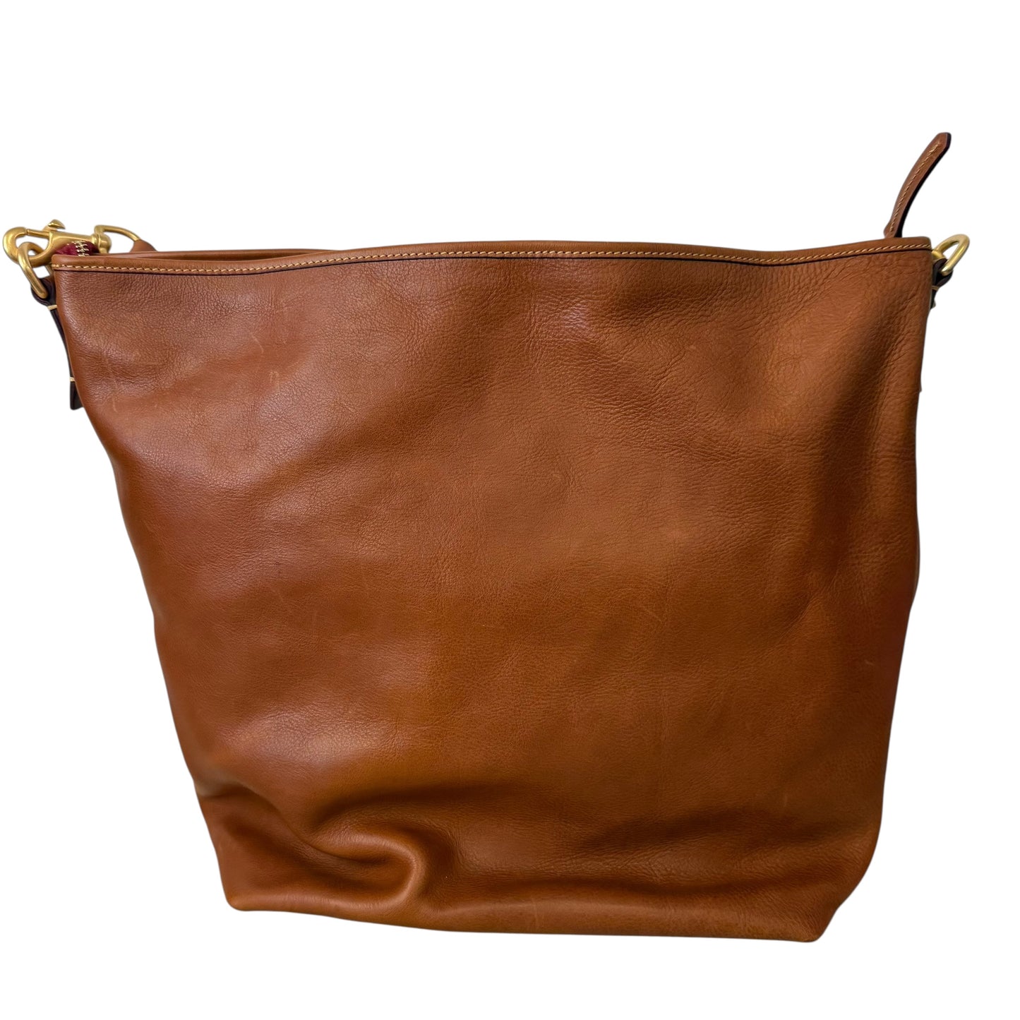 DOONEY BURKE BROWN CONGAC LEATHER SHOULDER BAG