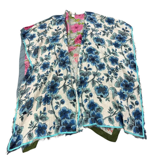 ARATTA SILENT JOURNEY FLORAL 100% SILK KIMONO 228 OSFM