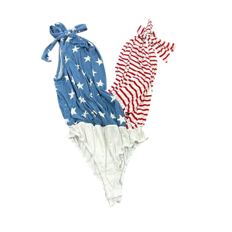 NANAMACS USA FLAG BODYSUIT 228 MEDIUM