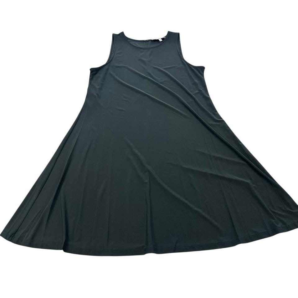 ANNE KLEIN BLACK JERSEY SLEEVELESS DRESS 179 Sz 8