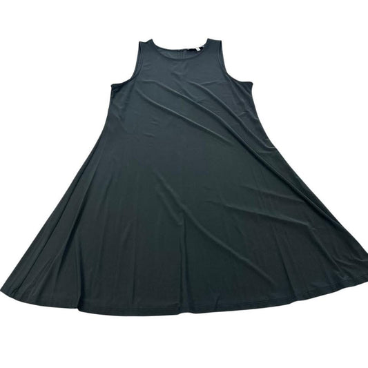 ANNE KLEIN BLACK JERSEY SLEEVELESS DRESS 179 Sz 8