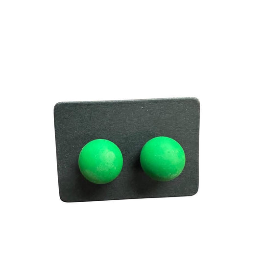 GREEN BALL EARRINGS 100