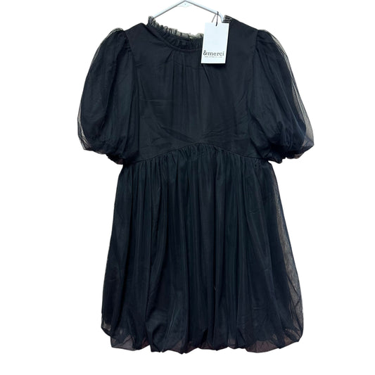 &MERCI TULLE BLACK DRESS NWT - MEDIUM - 100