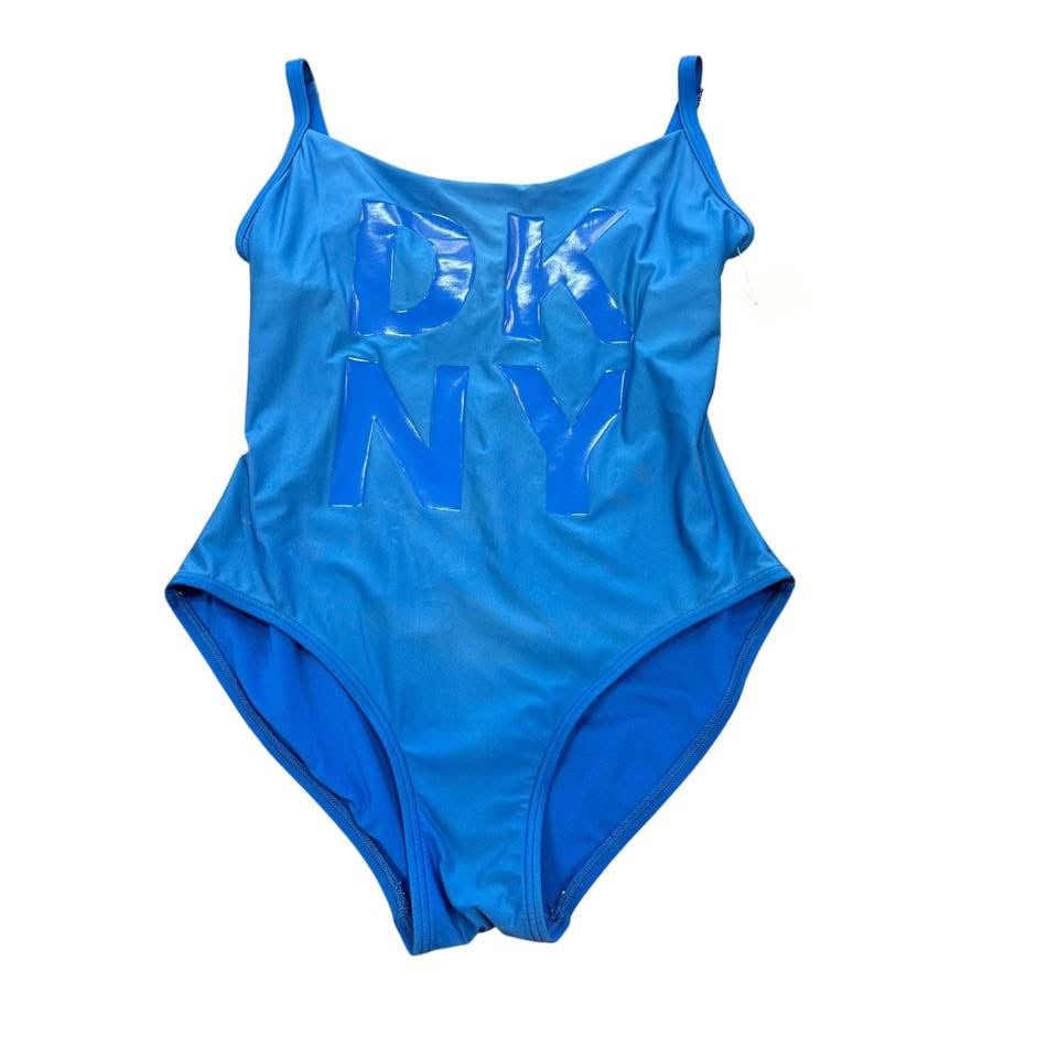 DKNY BLUE SWIMSUIT 64 MEDIUM
