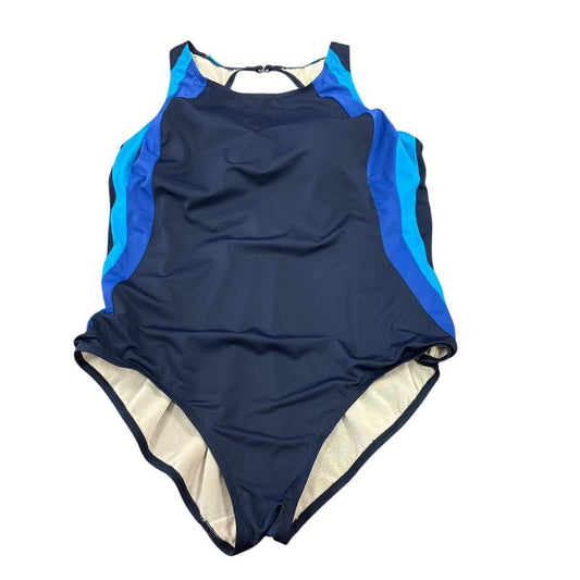 SWIMSUIT FOR ALL NAVY BLUE ONE PIECE 137 SZ 26