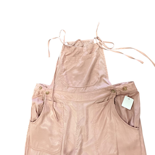 KORI MAUVE SATIN OVERALL JUMPSUIT
