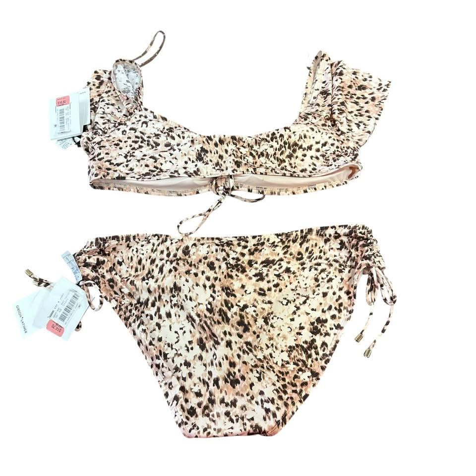 GIBSON LATIMER ANIMAL PRINT BIKINI 122 NWT L/XL