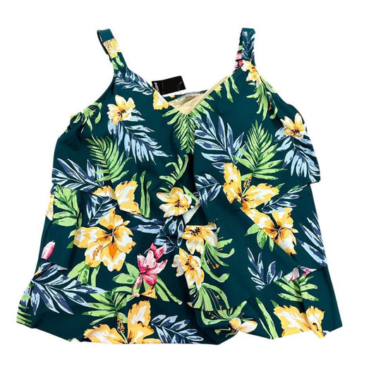 AVENUE TRIPLE TIER TANKINI TOP 137 NWT 24W