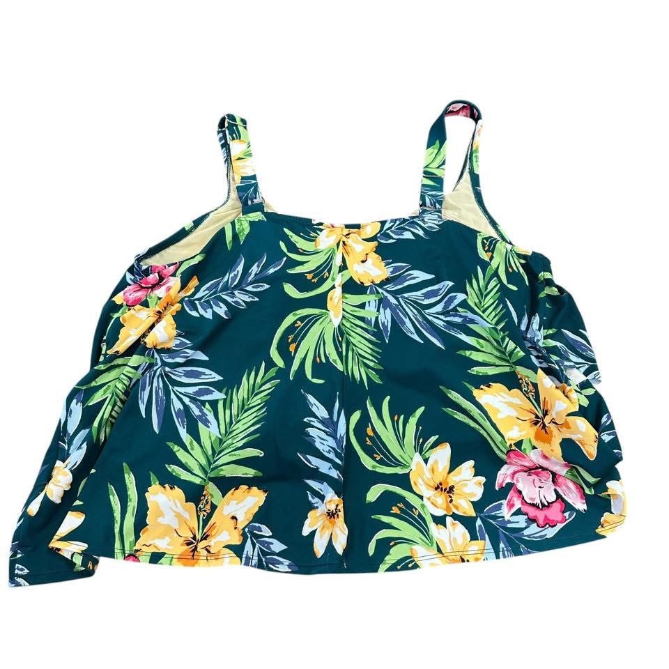 AVENUE TRIPLE TIER TANKINI TOP 137 NWT 24W