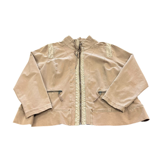 ANTHROPOLGIE MARRAKECH BROWN UTILITY JACKET 123 3X