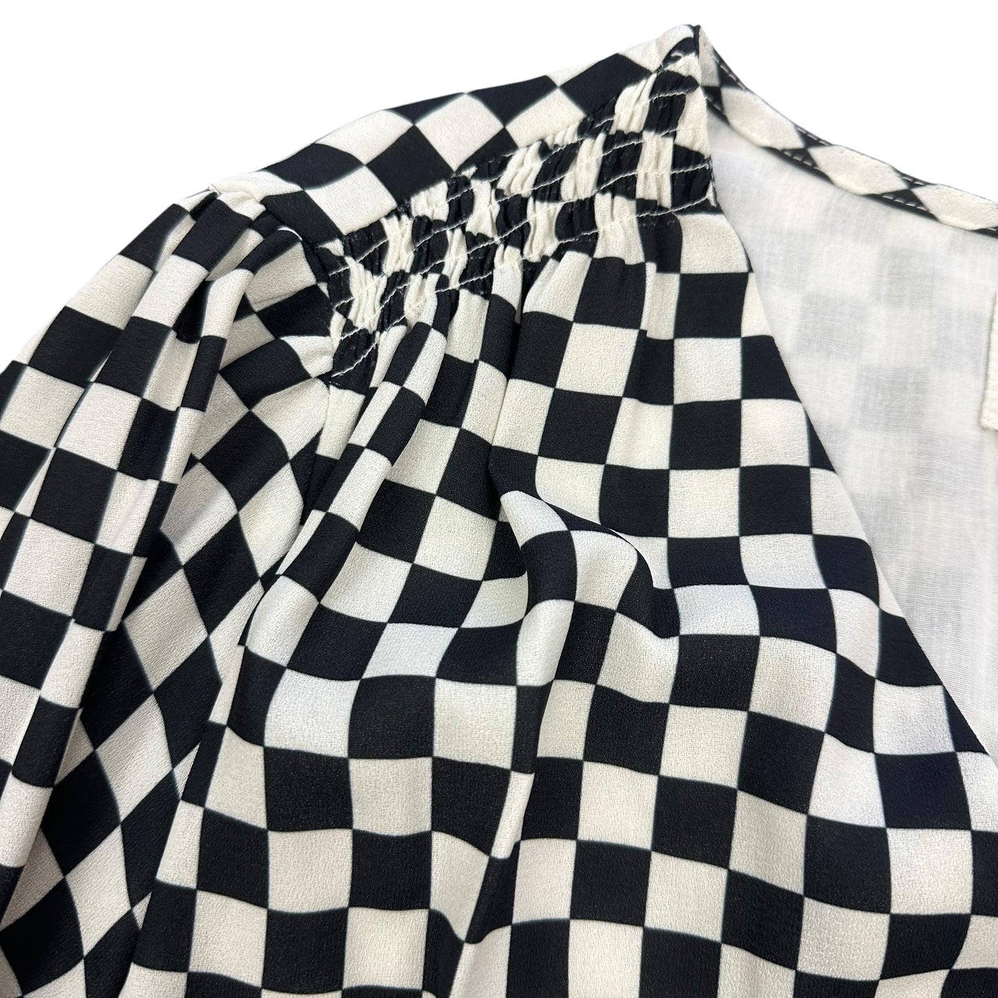 JOANIE BLACK WHITE CHECKERED DRESS SZ 16