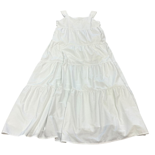 ANDREE BY UNIT WHITE TIERED DRESS SMALL