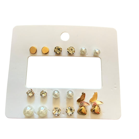 9 PAIR EARRINGS STUDS NEW
