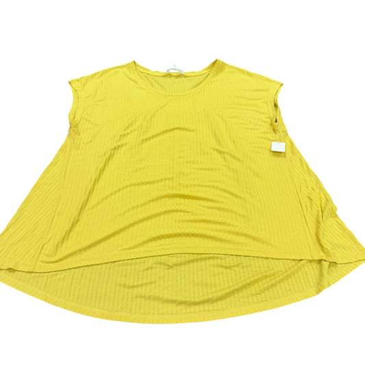 JANE & DELANCEY YELLOW RIBBED BLOUSE 100 XL