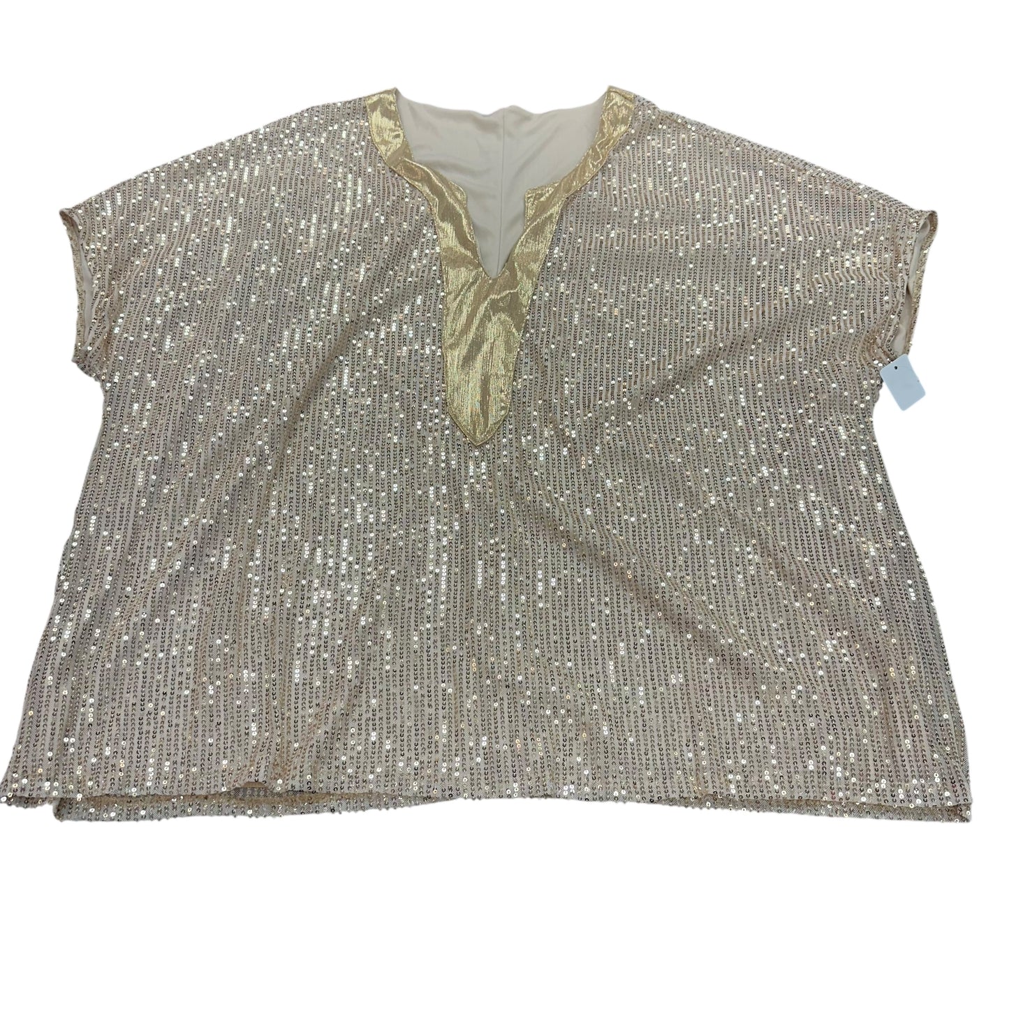 GOLD SEQUINS TUNIC TOP 100 XL/1X
