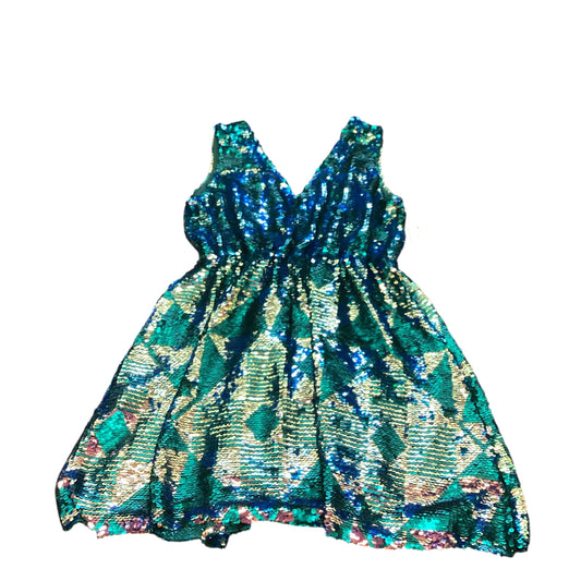 SOUTHERN FRIED CHICS GREEN SEQUINS DRESS 228 XL