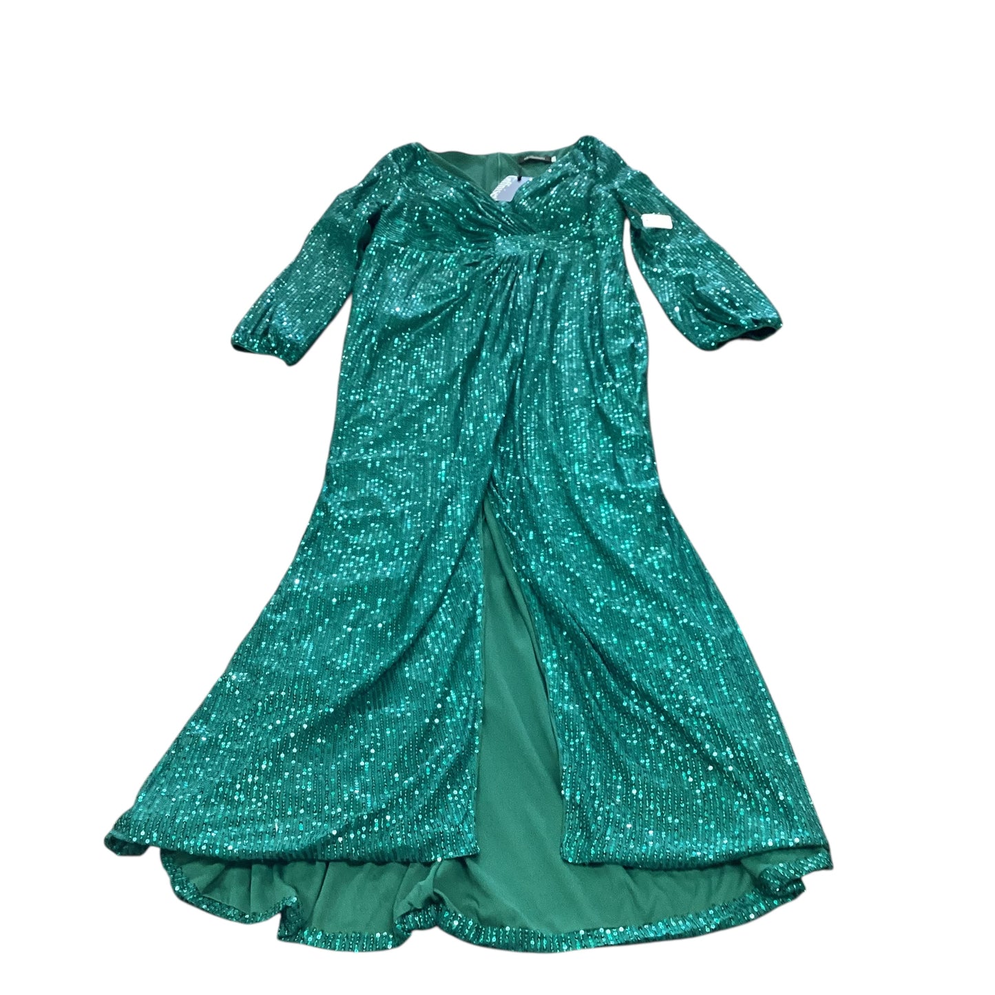 GIFFNISETI EMERALD GREEN FULL LENGTH DRESS 62 XL