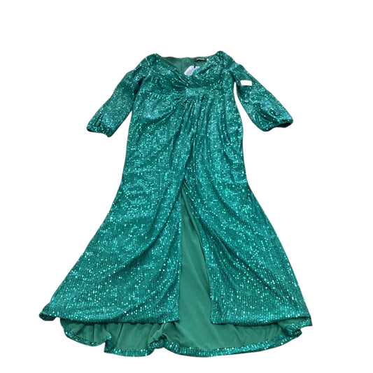 GIFFNISETI EMERALD GREEN FULL LENGTH DRESS 62 XL