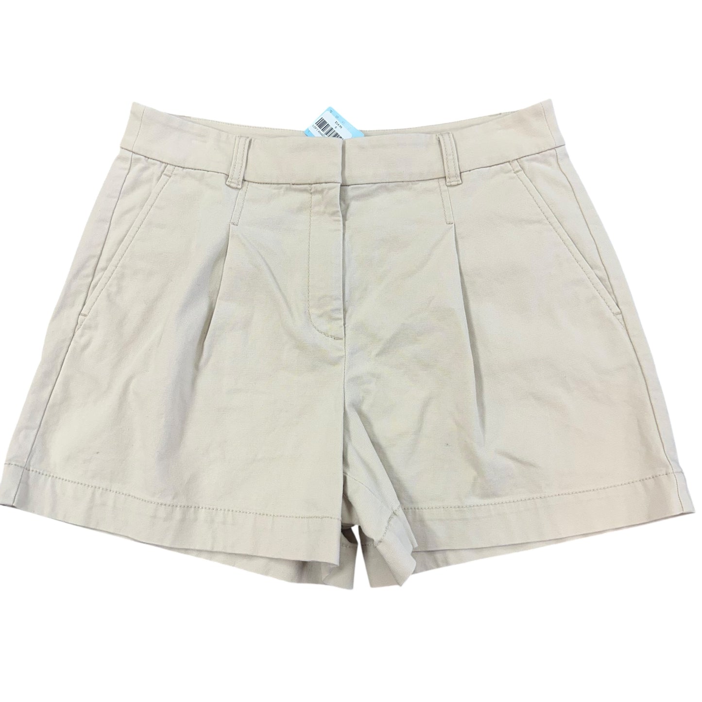 LOFT PLEATED HIGH WAISTED KHAKI SHORTS 38 Sz 6