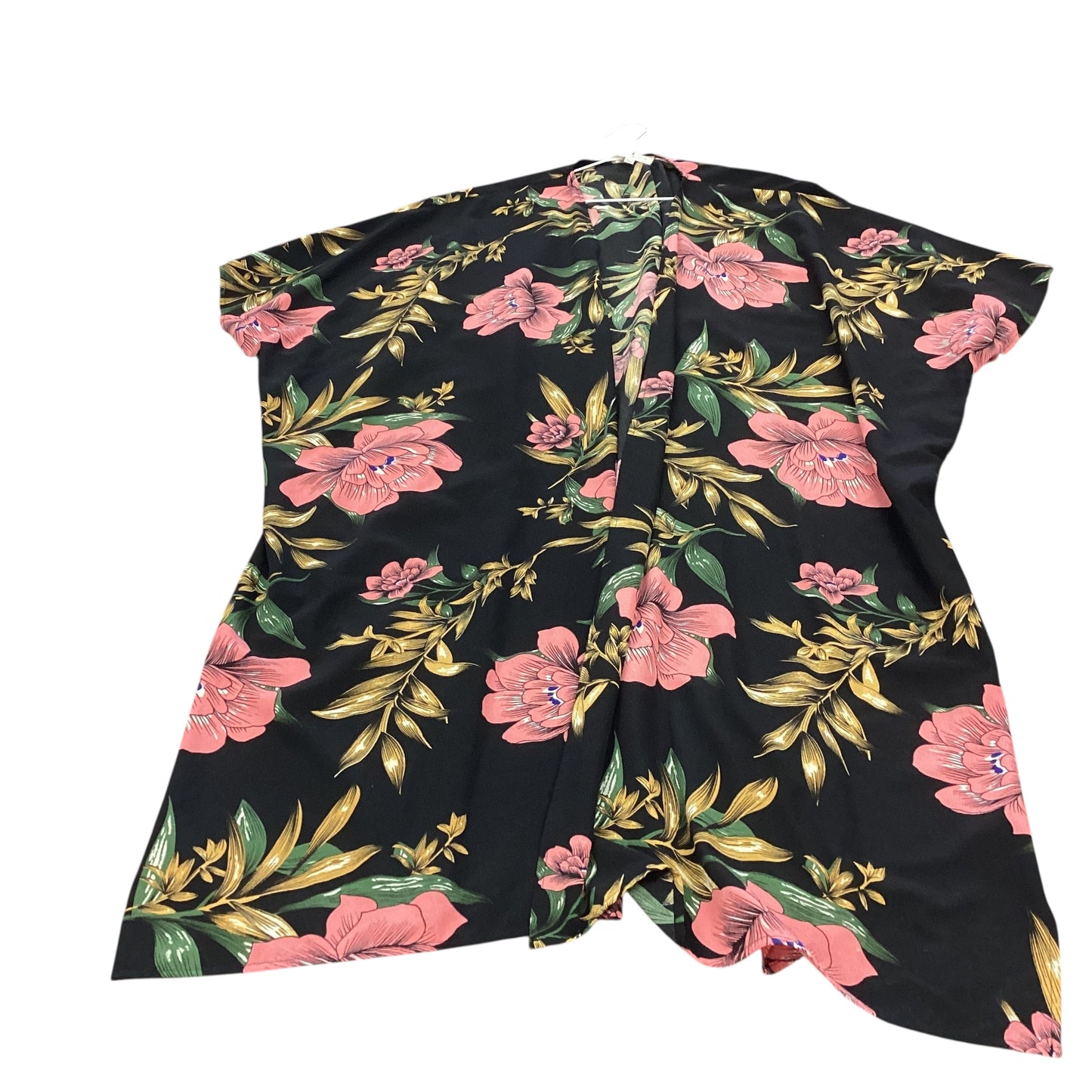 UMGEE BLACK FLORAL KIMONO 7 XL/1XL