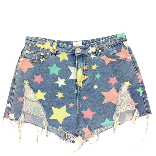 BLUE BUTTERCUP STAR DENIM SHORTS 100 NWT $56 MEDIUM
