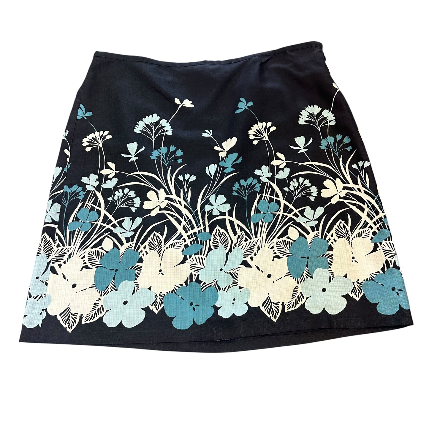ANN TAYLOR FLORAL SILK BLEND SKIRT 163 Sz 16