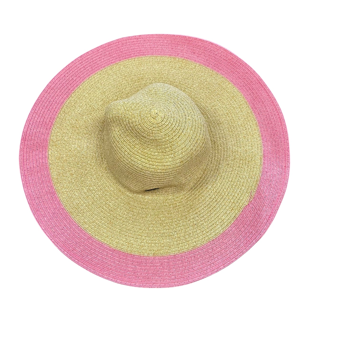 PINK RIM STRAW HAT 58
