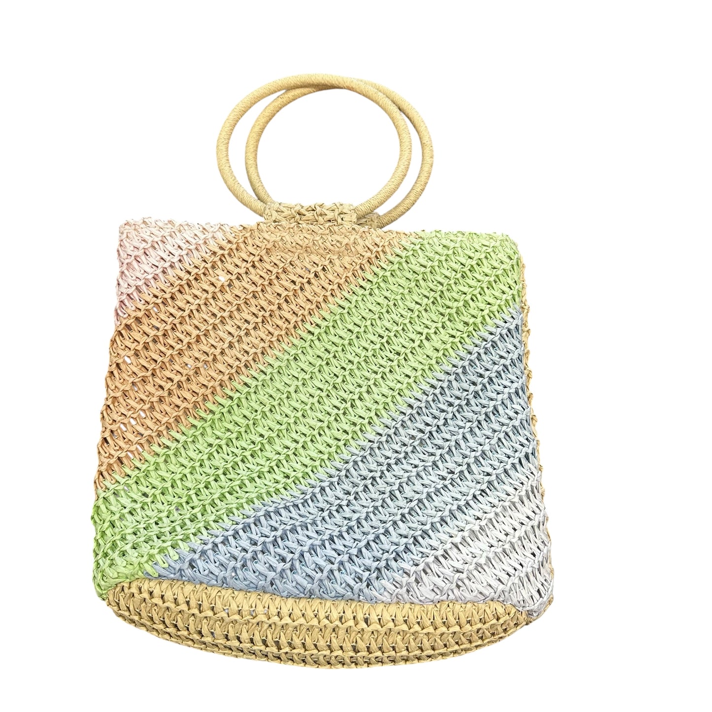 COLORFUL STRAW BAG 100