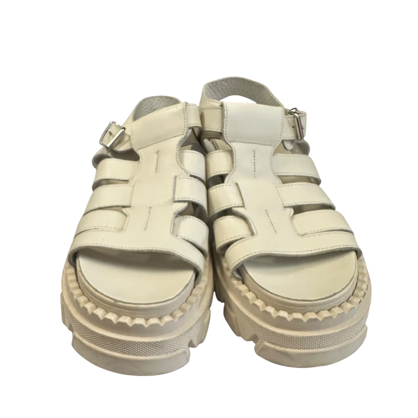 BEIGE CHUNKY SANDALS 139 Sz 8.5
