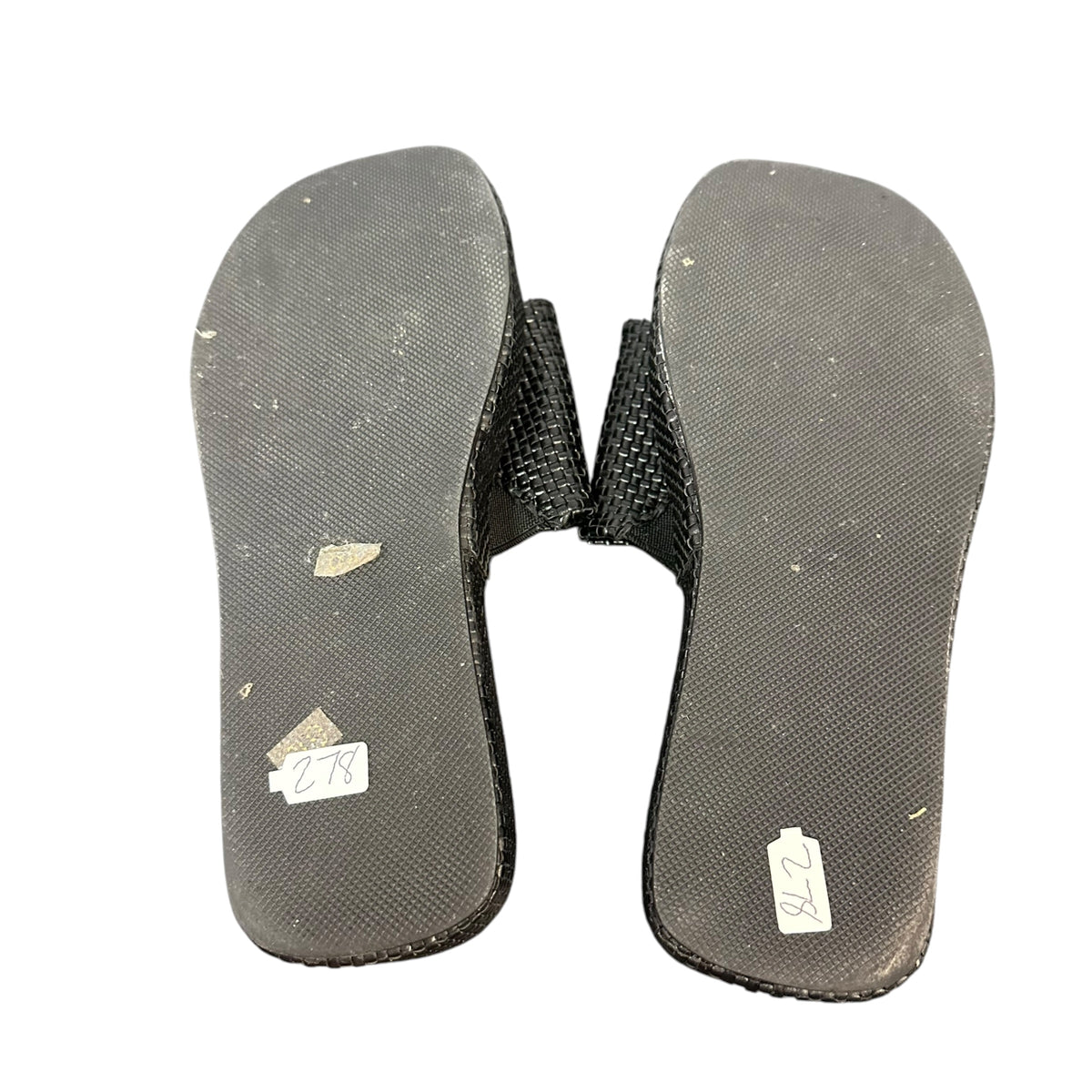 BEACH BLACK PLATFORM SANDALS MAUI 278 SZ 6