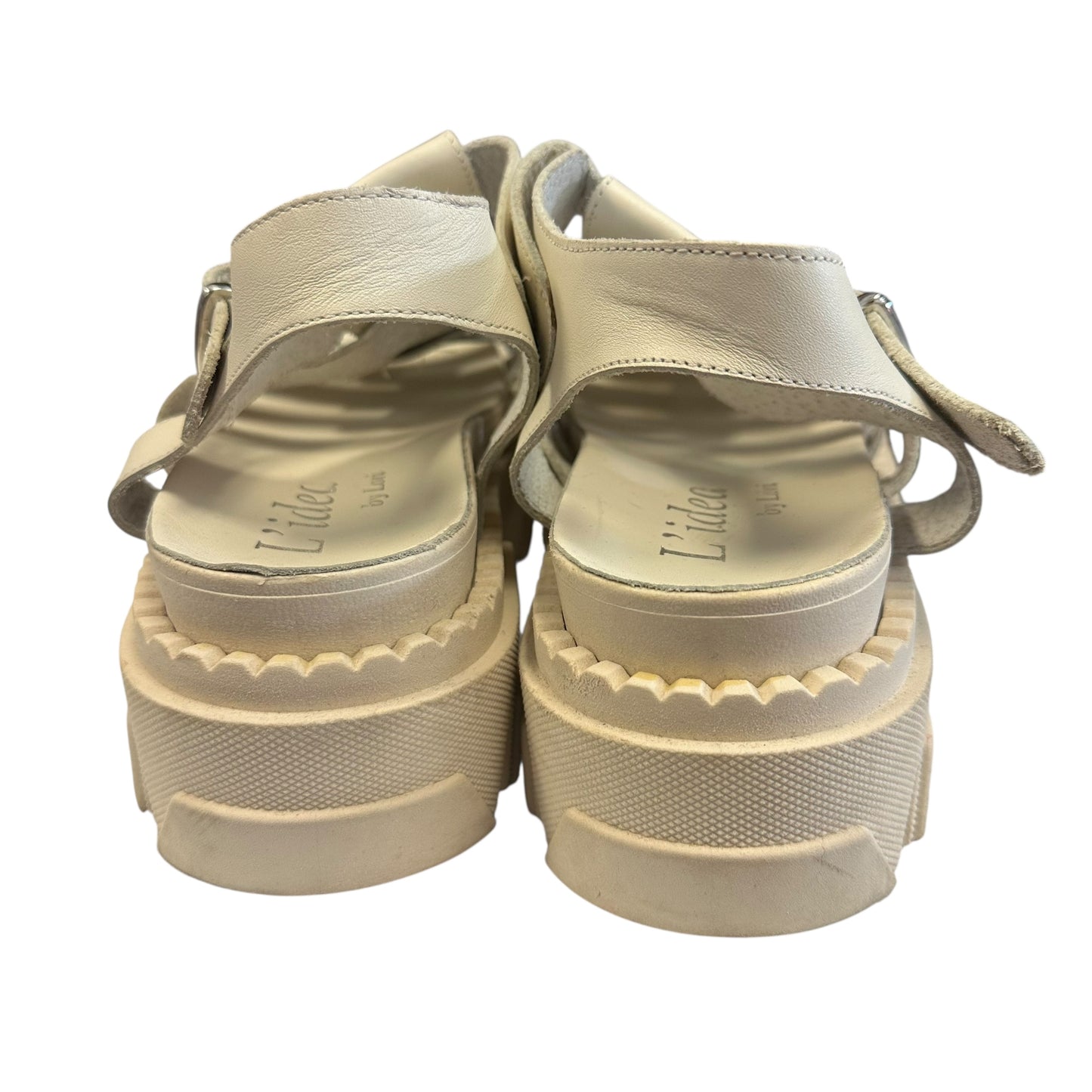 BEIGE CHUNKY SANDALS 139 Sz 8.5