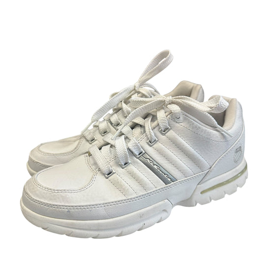 K SWISS WHITE ‘VARSITY’ SNEAKERS 143 Sz 7
