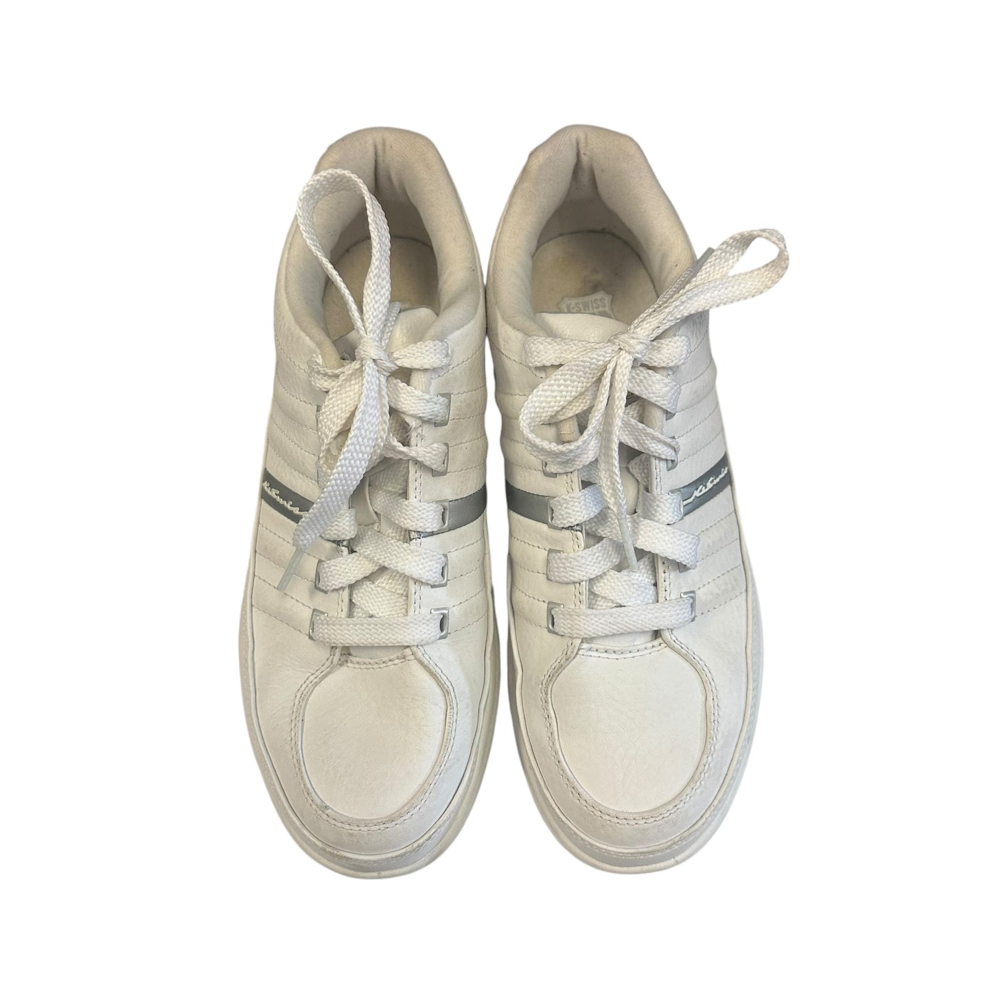 K SWISS WHITE ‘VARSITY’ SNEAKERS 143 Sz 7