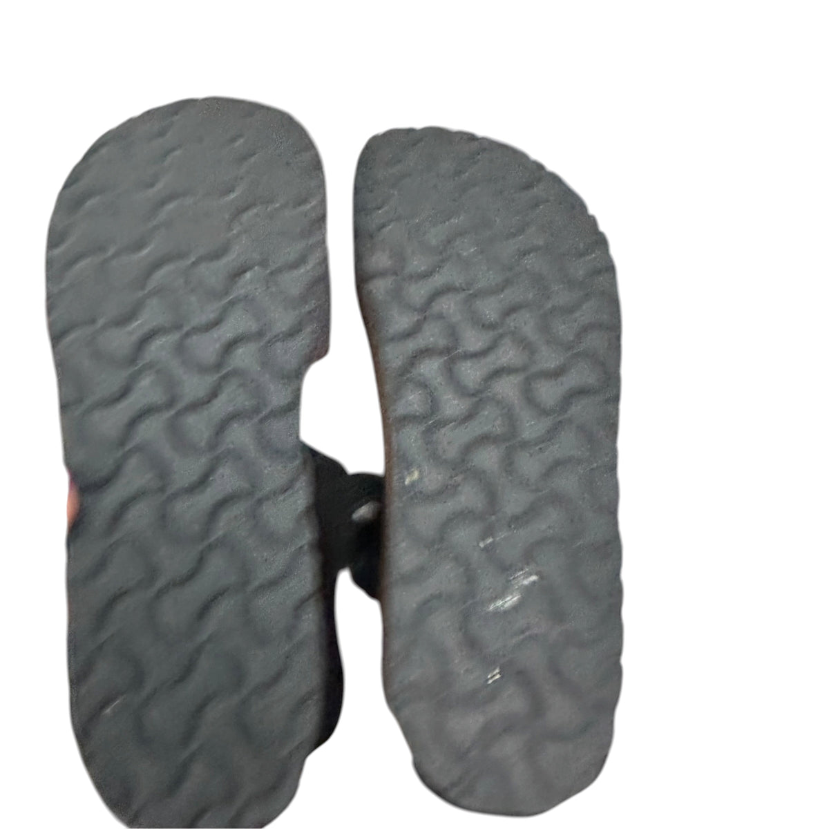 BIRKENSTOCK PAPILLIO GLENDA GRAY BLACK PLATFORM SANDALS 100 SZ 7