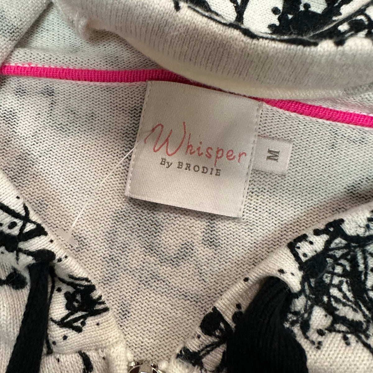 WHISPER BY BRODIE TIE DYE KNIT SET SILK BLEND 38 MEDIUM