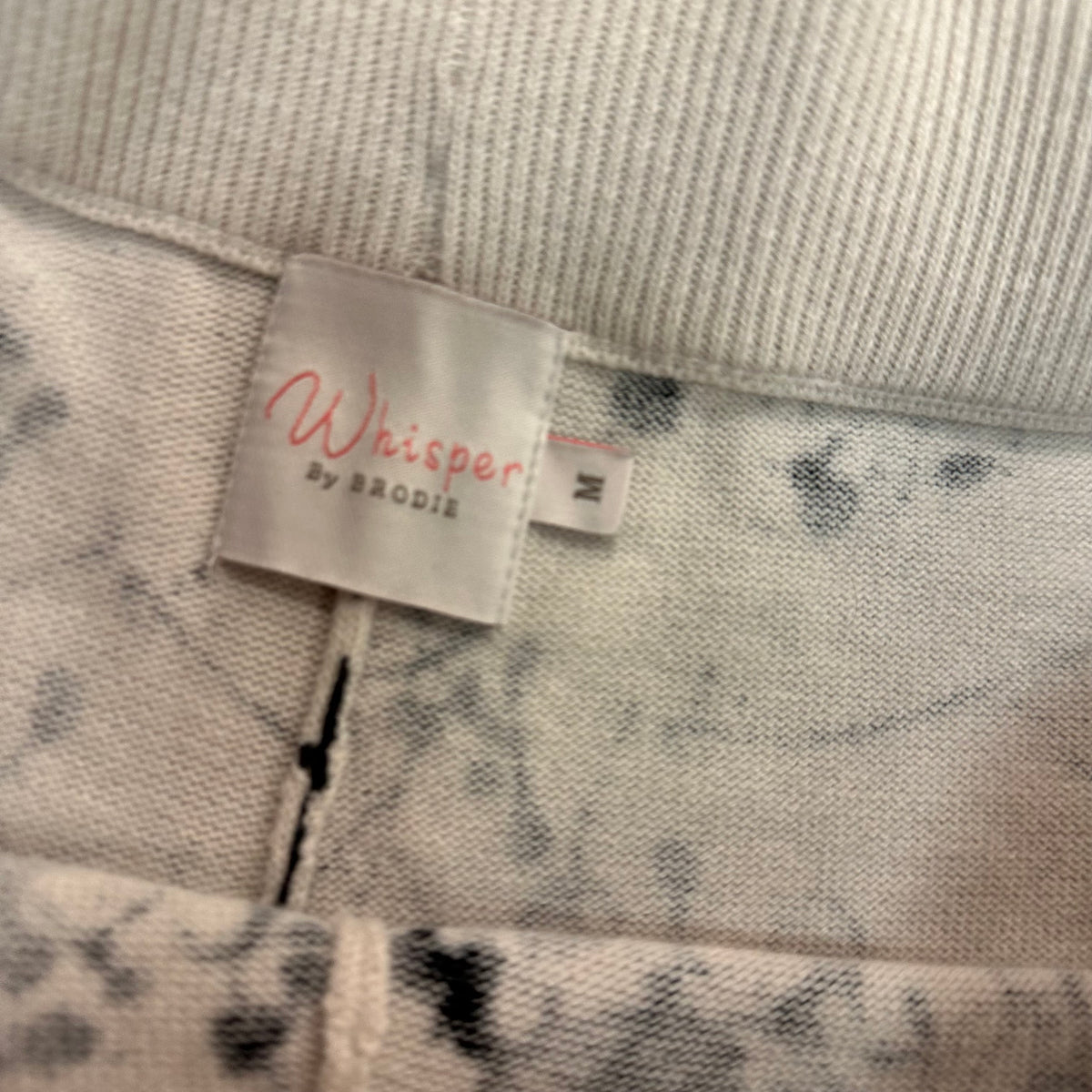 WHISPER BY BRODIE TIE DYE KNIT SET SILK BLEND 38 MEDIUM