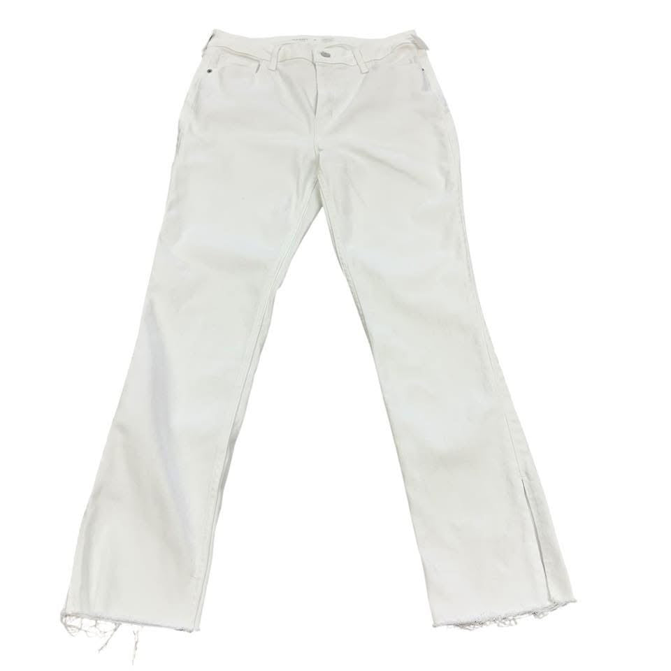 OLD NAVY EXTRA HIGH RISE ROCKSTAR SUPER SKINNY WHITE JEANS 26 Sz 12