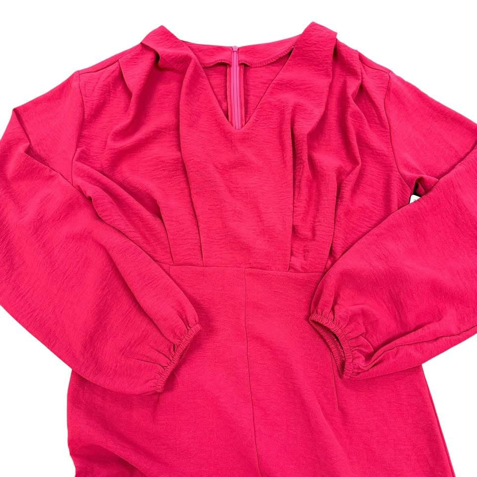 PINK WIDE LEG JUMPSUIT 139 MEDIUM