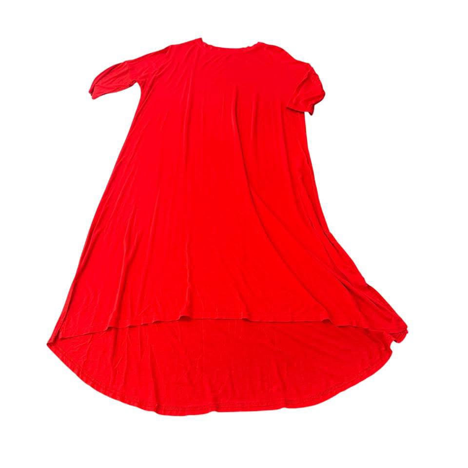HAOLA RED MIDI DRESS 41 LARGE